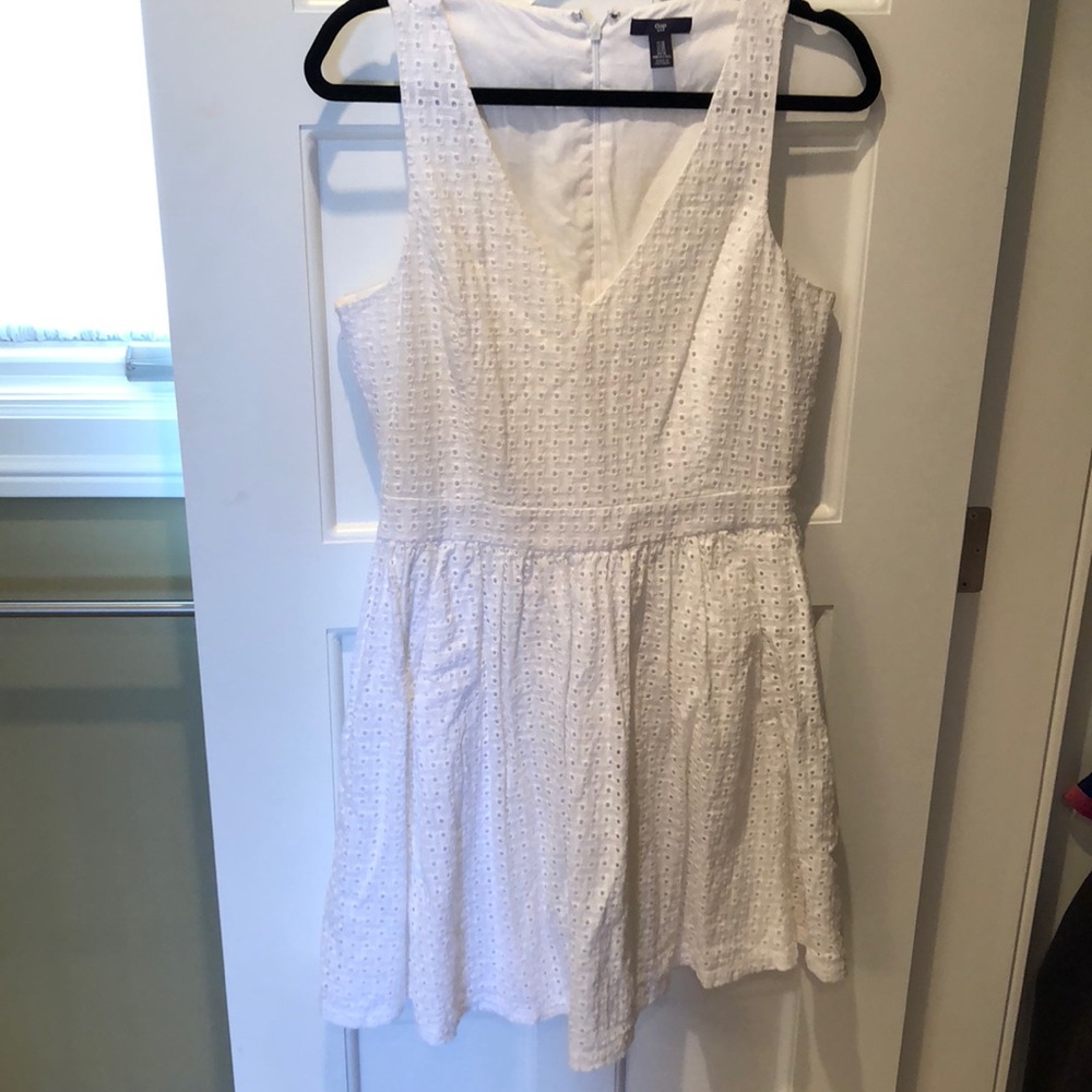 White eyelet sundress